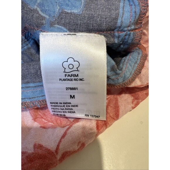 Farm Rio Size M Button-Front Tiered Floral Maxi Dress $228 - Picture 12 of 13